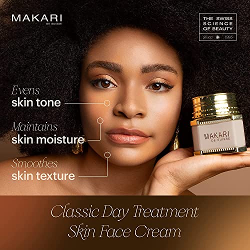 MAKARI - Creme Facial Makari Classic Day Radiance (50ml) | Tratamento Anti-Envelhecimento para Manchas Escuras, Cicatrizes, Imperfeições e Hiperpigmentação | Hidratante Facial para Pele Seca