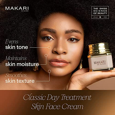 MAKARI - Creme Facial Makari Classic Day Radiance (50ml) | Tratamento Anti-Envelhecimento para Manchas Escuras, Cicatrizes, Imperfeições e Hiperpigmentação | Hidratante Facial para Pele Seca