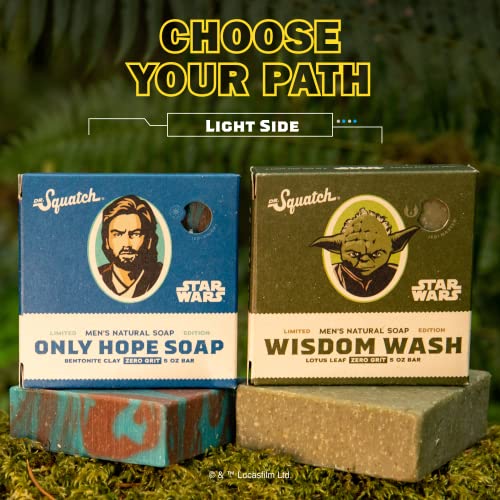 Coleção de Sabonetes Star Wars Episódio 1 com Caixa de Colecionador – Kit de 4 Sabonetes Naturais para Homens e Sabonete Star Wars para Homens - Dr. Squatch
