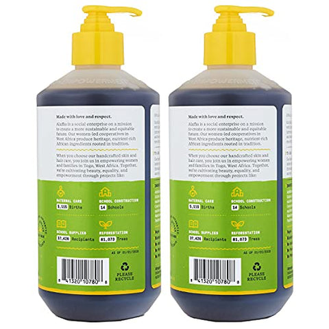 Shampoo e Sabonete Líquido para Bebês e Crianças, Suave e Calmante para Cabelos e Pele Macios com Yarrow e Camomila, Coco Camomila, 2 Unidades – 473 ml Cada - Alaffia