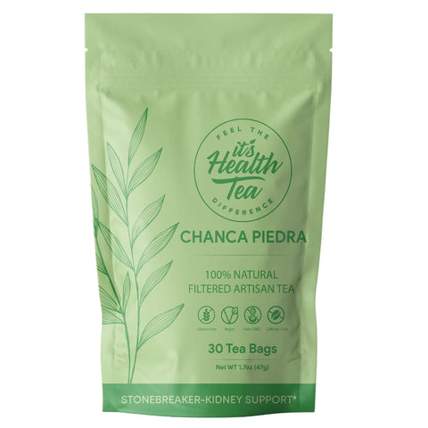 Its Health Tea - Chá de Quebra-Pedra Chanca Piedra – Folhas Solta c/ 35 sachês – Limpeza Natural dos Rins – Triturador de Pedra nos Rins