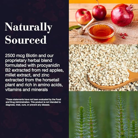 Gummies Hair Volume – 2500 mcg Biotin, Vitaminas para Cabelo e Pele - NEW NORDIC