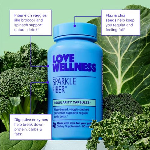 Suplemento de Fibra Sparkle para Saúde Digestiva | Pó de Casca de Psyllium | Suporta Regularidade | 100g - Love Wellness