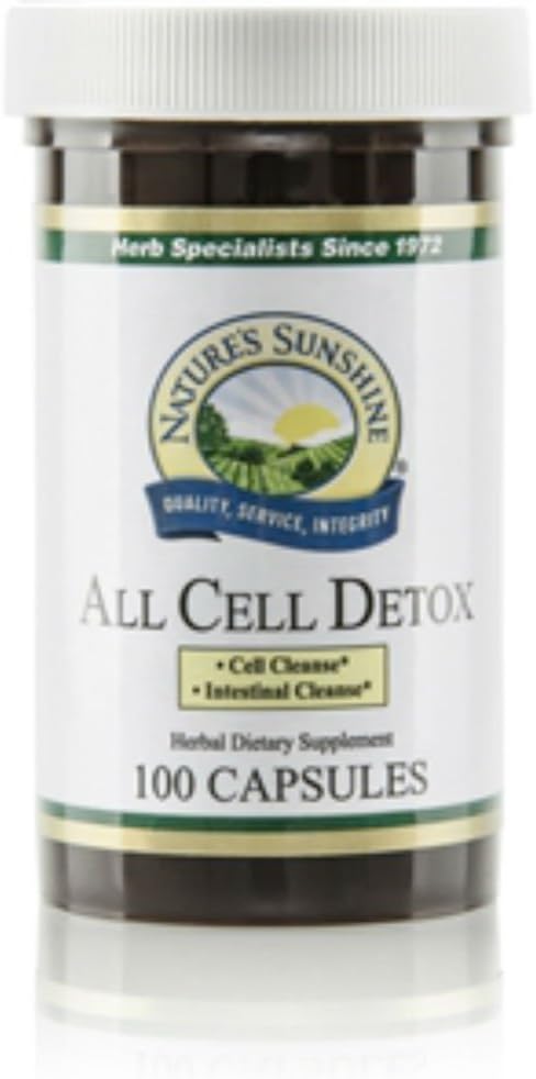 Nature's Sunshine - Nature’s Sunshine Detox Celular, 100 Cápsulas, Kosher | Suplemento Natural para o Sistema Digestivo que Auxilia o Movimento Intestinal com Ervas