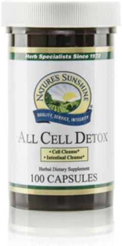 Nature's Sunshine - Nature’s Sunshine Detox Celular, 100 Cápsulas, Kosher | Suplemento Natural para o Sistema Digestivo que Auxilia o Movimento Intestinal com Ervas