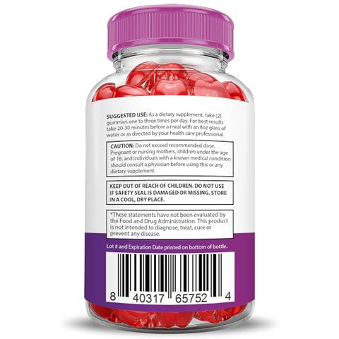 Justified Laboratories - Bliss Keto Gummies Extreme 2000MG ACV – Gomas de Vinagre de Maçã Bliss Keto com Romã e Beterraba em Pó B12 Vegan Non GMO 60 Gummys