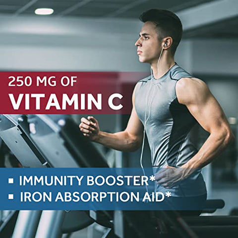 Doctor's Recipes - Suplemento de Ferro 65 mg com Vitamina C – Absorção Máxima | Receitas do Médico