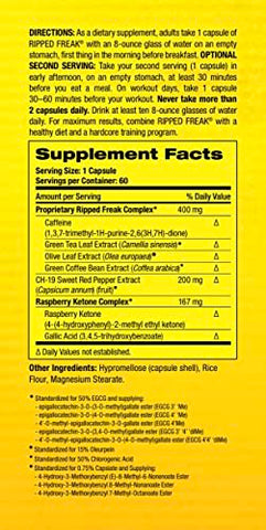 Ripped Freak 60ct – Queimador Híbrido de Gordura – EUA – 60 cápsulas - Pharmafreak