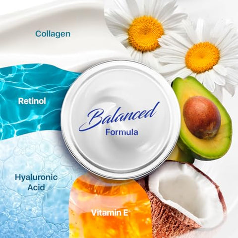 Creme Facial REMEDIAL PAX com Colágeno, Retinol e Ácido Hialurônico – Hidratante Anti-idade Dia e Noite, Reduz Rugas – Mulheres e Homens
