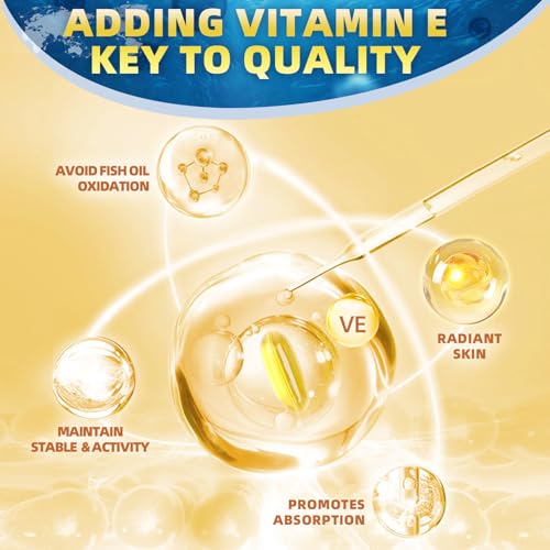 DRFOSTER - Triple Omega 3-6-9 Fish Oil 2000mg com Vitamina E – EPA | Ômega 3-6-9 Triplo 2000mg com Vitamina E – EPA | Óleo de Peixe | Saúde e Bem-Estar