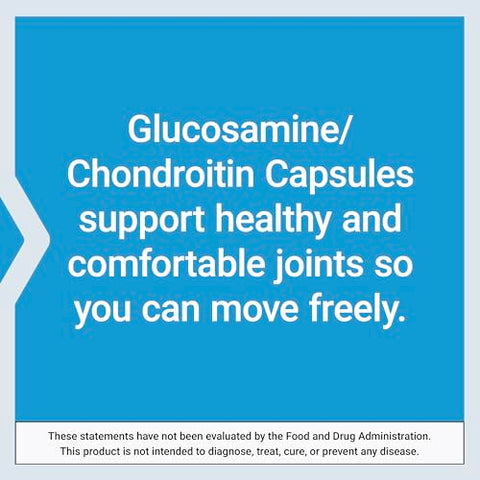Cápsulas de Glucosamina/Condroitina para Articulações e Cartilagem Saudáveis, Sem OGM, Sem Glúten, 100 Cápsulas - Life Extension