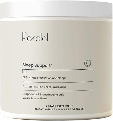 Pó de Magnésio Perelel – Ajuda a Relaxar, Dormir e Aliviar o Estresse – Mistura de Limão Mel e Bálsamo de Magnésio – Seguro para Amamentação e Gravidez – Magnésio Glicinato com Pesquisa Científica