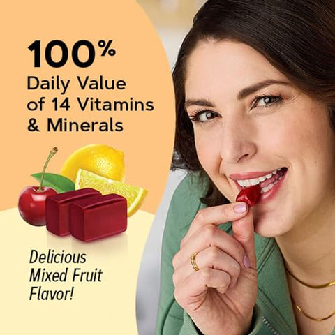 Multivitamínico Feminino Soft Chew – Frutas Variadas | 60 g - GNC