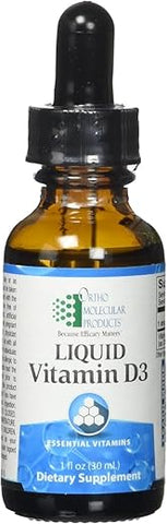 Ortho Molecular Products - Vitamina D3 Líquida 30ml – Fortaleça sua saúde com a marca líder em vitamina D