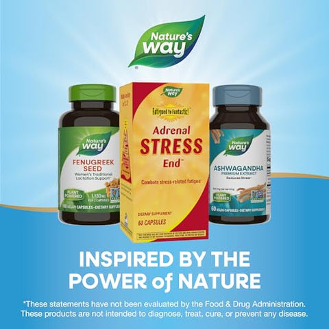 Nature's Way - Nature’s Way Fatigued to Fantastic! Suporte para Fadiga Relacionada ao Estresse Adrenal, 60 Cápsulas