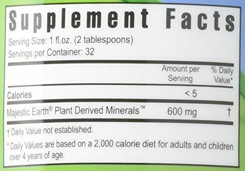 Minerais Líquidos Derivados de Plantas – 77 Minerais Traços Naturais Não Alterados – 19.000mg de Sólidos Minerais de Plantas – Forma Coloidal de Xisto Húmico – (32 oz Embalagem de 1) - Youngevity