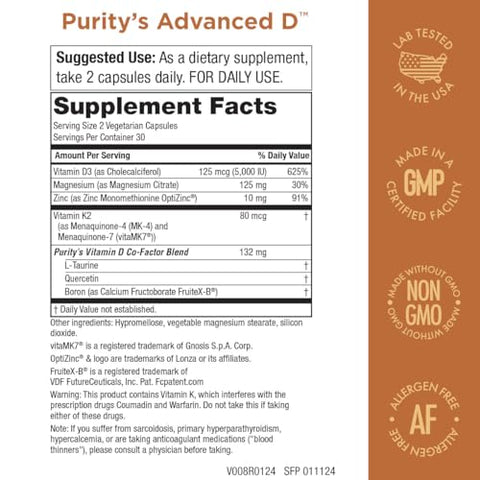 Kit Purity Products – Ômega-3 Ultra-Puro de Peixe do Dr. Cannell com Vitamina D, Vitamina K2, Zinco, Magnésio Citrato, Boro e Taurina