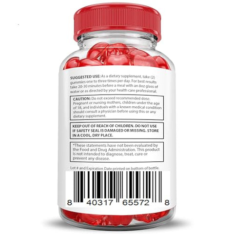 Justified Laboratories - (2 Pacotes) Gomas Keto Rush Keto ACV Fórmula Avançada 1000MG Gomas Keto Rush Keto Vinagre de Maçã Aumento Formulado com Romã e Beterraba em Pó B12 Vegano Não GMO 120