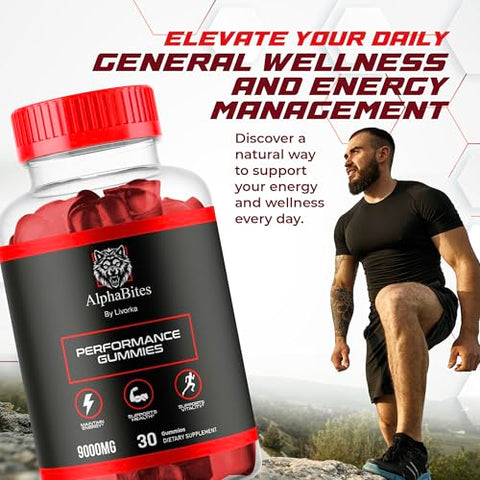 LIVORKA - Alpha Bites Gummies 9000 MG – 5 Pacotes, Fórmula Avançada, Resenha, 150 Gomas
