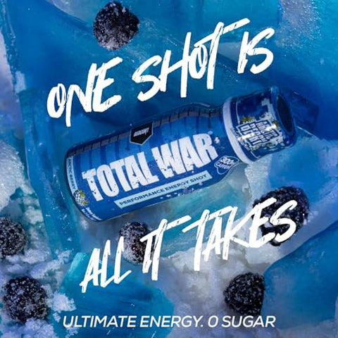 Total War Energy Shots – 300mg Cafeína e Vitaminas B – Energia Pré-Treino - REDCON1