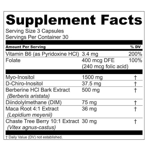 Equilíbrio Hormonal Holístico Além dos Hormônios para Mulheres com DIM e Myo-Inositol – 60 cápsulas - Live Conscious
