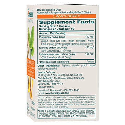 Curcumin Complete – Suporte Articular e Flexibilidade Ótima – 60 Cápsulas - Himalaya