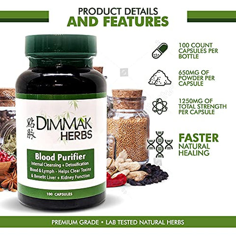 Dimmak Herbs - Purificador de Sangue Dimmak Herbs para Limpeza Interna  | Limpeza Interna e Saúde |