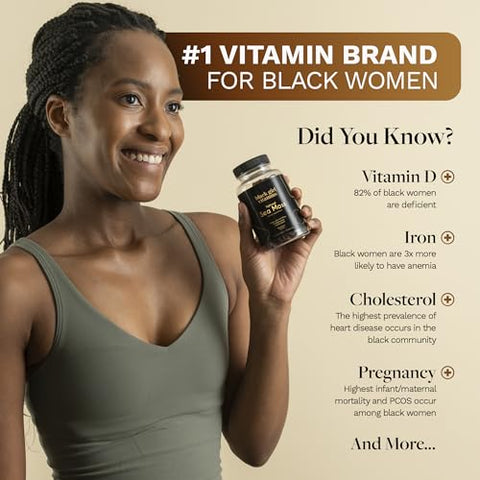Black Girl Vitamins - Vitaminas para Meninas Negras | Gomas de Algas Marinhas – Sea Moss Irlandês com Bladderwrack | 60 g