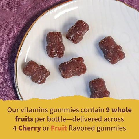 Organics Kids Gummy Vitamins – Frutas – Certificado Orgânico, Não-OGM | 100% Natural | 60 Gomas - Garden of Life