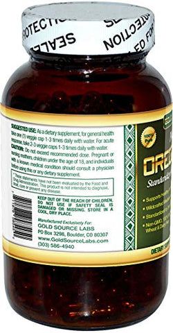 Gold Source Labs - Óleo de Orégano Selvagem em Cápsulas – 120 Softgels Líquidos de Vegetais – Extrato Puro Padronizado de Folha de Orégano Selvagem oferece 70%% de Carvacrol (32 mg) para a Saúde do Sistema Imunológico – Não OGM, Vegano