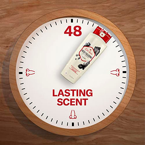 Gel de Banho Revitalizante com Carvão Ativado, 30 ml (Pacote com 4) - Old Spice