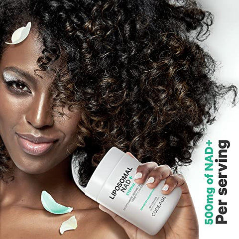 Liposomal NAD – Suplemento de NAD Nicotinamida Adenina Dinucleotídeo – 500 mg por Porção - Codeage