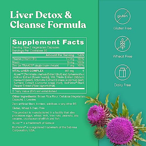 Eu Natural - Vital Liver Cleanse Detox – Limpeza e Desintoxicação do Fígado para uma Saúde Vital