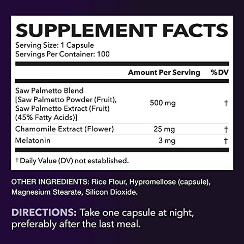 HAVASU NUTRITION - Suplemento Herbal Saw Palmetto para Dia e Noite | Apoia a Saúde da Próstata e Reduz Viagens ao Banheiro | Pacote de Suplementos Masculinos Definitivo | Mais de 3 Meses de Fornecimento