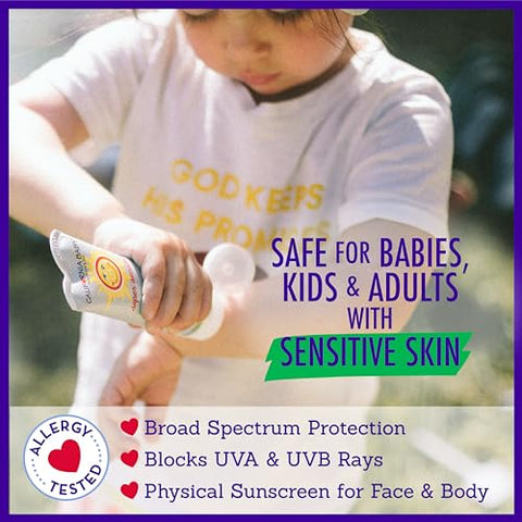 Protetor Solar Mineral California Baby Super Sensitive SPF 30 | Amplo Espectro | Dióxido de Titânio | Hipoalergênico Sem Fragrância | 51 g