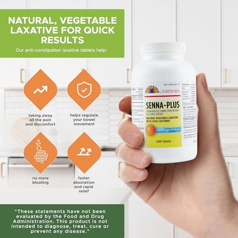 Health Star - Senna Plus Laxante Natural – Alívio Digestivo e Regularidade Intestinal | 30 comprimidos