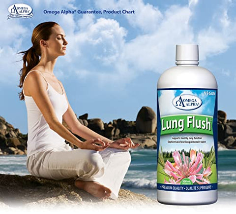 Omega Alpha - LUNG FLUSH – 500ml: Limpeza Pulmonar Potente para uma Respiração Saudável