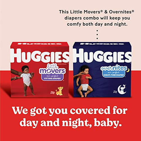 HUGGIES - Fraldas Noturnas Huggies Overnites Tamanho 3, 24 Unidades – Absorção Noturna