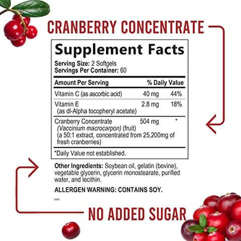Nature's Nutrition - Concentrado de Cranberry: Suplemento de Extrato para Mulheres – 100g