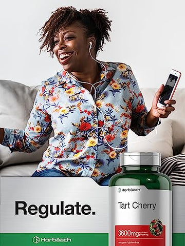 Cápsulas de Extrato de Cereja Tart | 3600mg | 300 Comprimidos | Livre de Transgênicos, Sem Glúten | Suplemento Herbal Tradicional - Horbäach