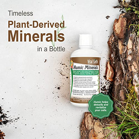 Suplemento de Ácido Fúlvico com 70 Minerais Traços e Eletrólitos para Recuperação – Marca Vital Earth - Vital Earth Minerals