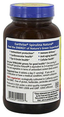 Spirulina 500mg – Superalimento em Cápsulas – Energia Natural - Earthrise