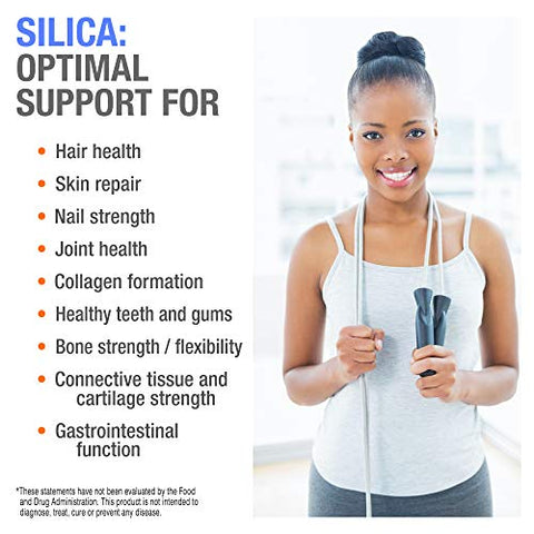 Essential Silica Fórmula Anti-Envelhecimento, 118 ml – Suporta ossos saudáveis, articulações, cabelos, pele, unhas e dentes - Cellfood