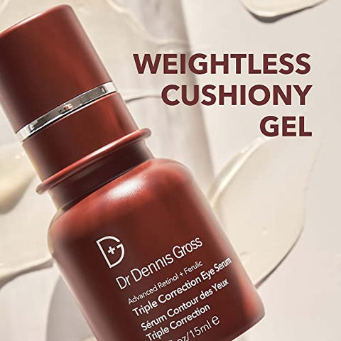 Dr Dennis Gross - Dr. Dennis Gross Advanced Retinol Ferulic Triple Correction Eye Serum | Firmeza da Pele, Hidratação Intensiva e Redução de Rugas  Dr. Dennis Gross
