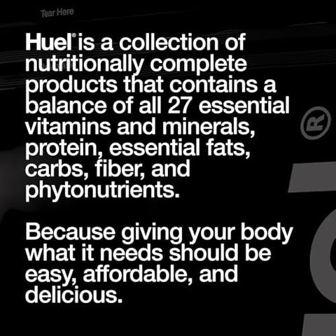 Black Edition | Chocolate 40g Pó Proteico Vegano | Refeição Nutricionalmente Completa | 27 Vitaminas e Minerais, Sem Glúten | 17 Porções | Medidor não Incluso para Reduzir Plástico - Huel