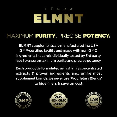 TERRA ELMNT - AMPM Super Nootropic Stack: Suplemento Cerebral de Alta Potência com Cafeína, L-Teanina, Alpha GPC, L-Tirosina, Ashwagandha – Energético em Cápsulas de Liberação Prolongada – Melhores Suplementos para o Cérebro