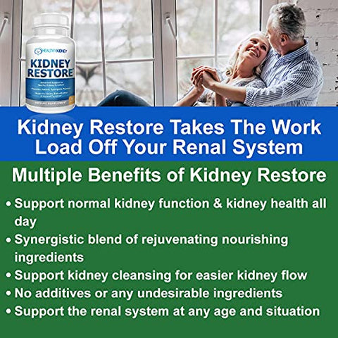 Kidney Restore - Restaurador Renal: Fórmula Poderosa para Saúde dos Rins – 100% Natural e Eficaz