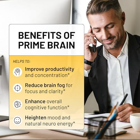 Nootrix - Suplemento Prime para Memória e Concentração | Nootrópico para Foco | 60 cápsulas de 500mg