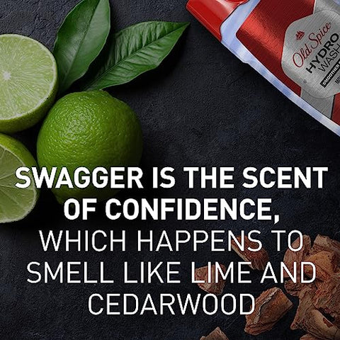 Hydro Body Wash for Men 2 em 1 Hidratação de Fragrância Duradoura, Coleção Trabalho Duro, Fragrância Suave e Elegante, 16 Ounce (Pack de 4) - Old Spice